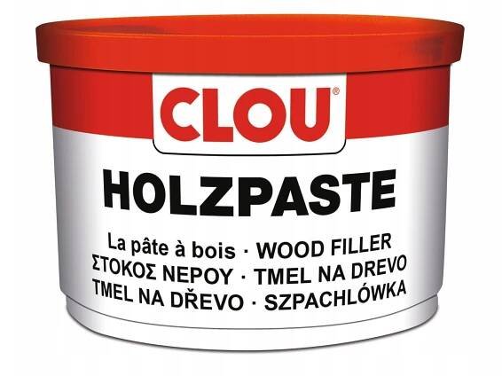 Holzpaste, tmel na dřevo k trvalé opravě poškození a spár na dřevě ŠEDÁ