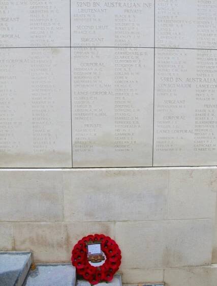 Wreath for 2719 Corporal Michael O'Connor