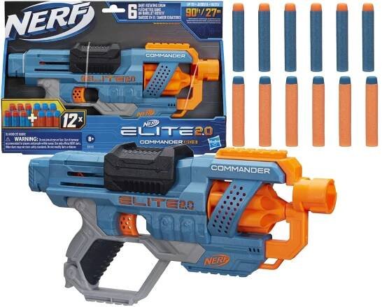 Odpalovací sada Nerf Elite 2.0 Commander RD-6 + šípy