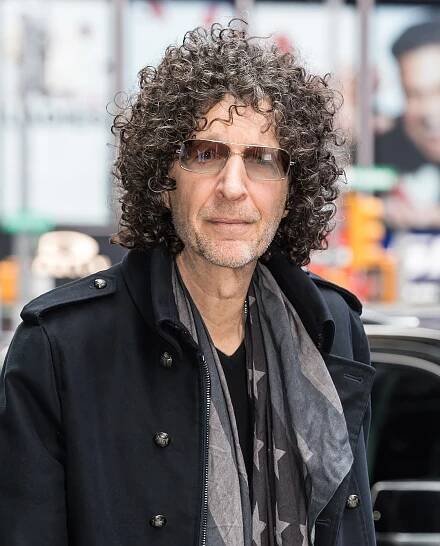 Howard Stern arriving at ABC studio.