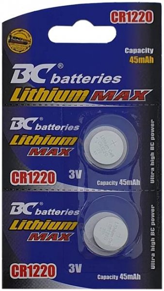 Lithiová knoflíková 3V baterie BC batteries CR 1220