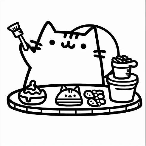 Pusheen omalovánky 11