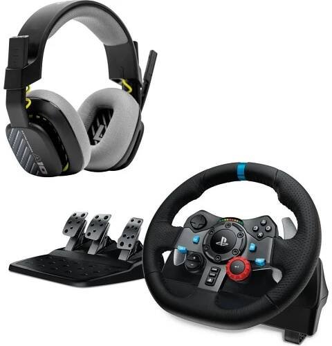 LOGITECH G29 Racing Wheel with Pedals & ASTRO A10 Gaming Headset Bundle