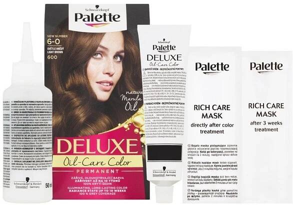 SCHWARZKOPF PALETTE Deluxe 6-0 Světle hnědý 50 ml