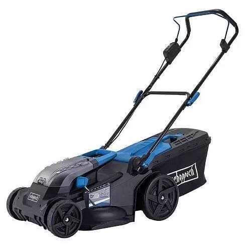 Akumulátorová sekačka na trávu 4v1 Scheppach IXES 20V BC-MP430-X / 43 cm / BEZ AKUMULÁTORU A NABÍJEČKY / černá/modrá