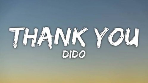 Dido Thank You - Stažení