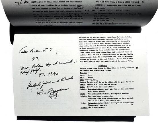Carl Heinz Petersen Fines Transcendam Kâlîkânanda Hermann Joseph Metzger Paragranus Aleister Crowley Ordo Templi Orientis O.T.O. Rituale rituals Abramelin