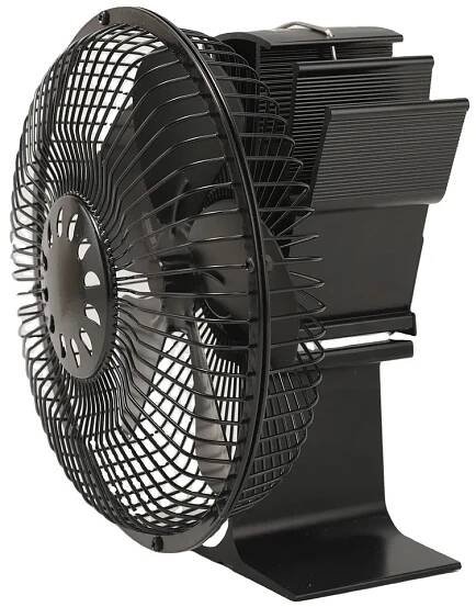 Tepelný ventilátor na kamna 5ti lopatkový s ochrannou mřížkou