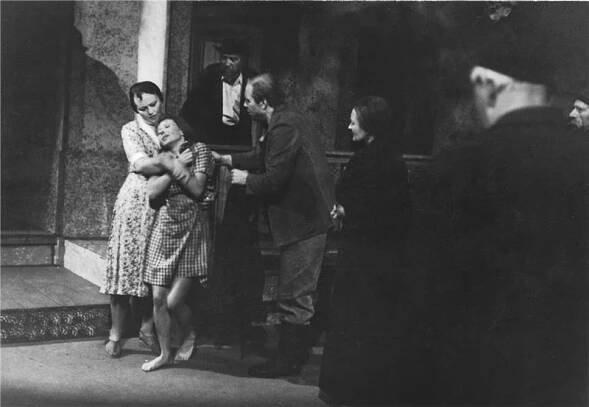 Makar Dubrava - 01.09.1949, Marie Burešová, Lída Plachá, Jan Pivec, Marie Ježková Foto: Karel Drbohlav