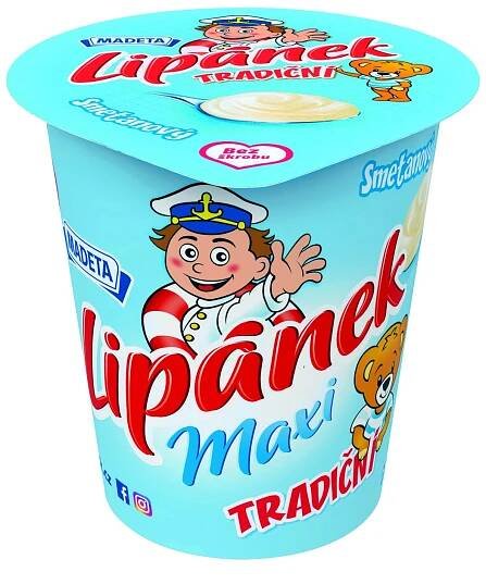 MADETA Lipánek Maxi smetanový chlaz. 10 x 130 g - Tvarohové, Dezerty, snacky, Mléčné výrobky, vejce, tuky a výrobky rostl