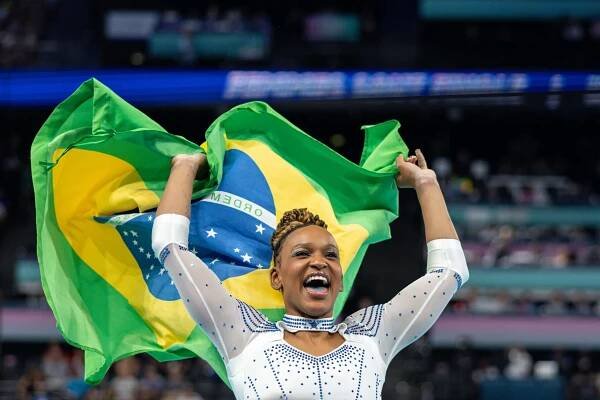 Rebeca Andrade beats Simone Biles and gets a well-earned Olympic moment
