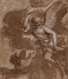 neznámý malíř italský - Letící andělé