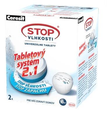 Ceresit Náhradní tablety do Ceresit STOP vlhkosti Pearl 2v1, neutrální, 2x300 g