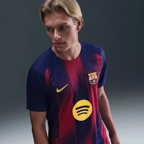 Replika pánského domácího fotbalového dresu Nike Dri-FIT FC Barcelona Stadium 2025/26