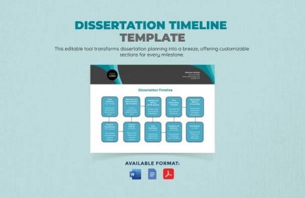 Dissertation Timeline Template