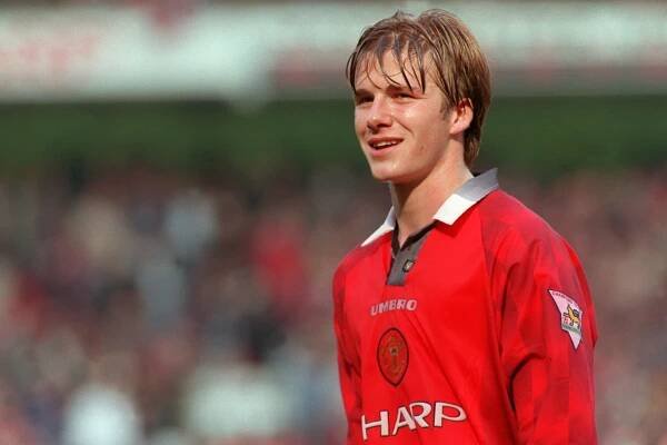David Beckham of Manchester United, October 1996