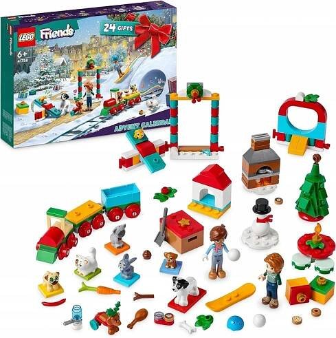 LEGO 41758 Friends Adventní kalendář 2023 VÁNOČNÍ Adventní kalendář