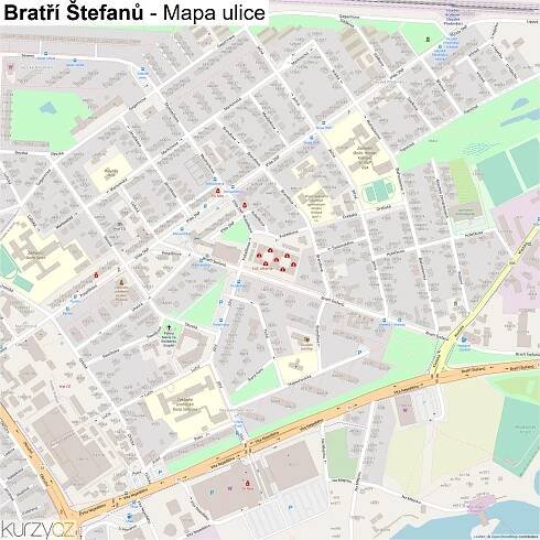 Bratří Štefanů - mapy | Kurzy.cz