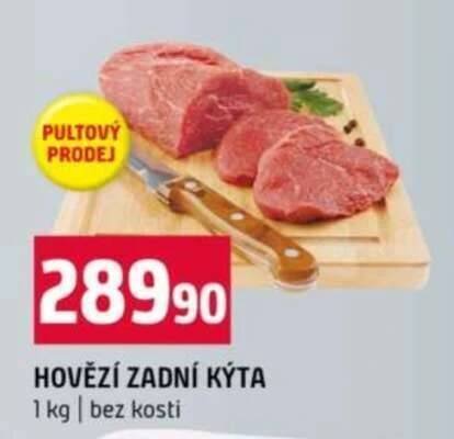 Hovězí kýta akce a cena Terno – říj 2025