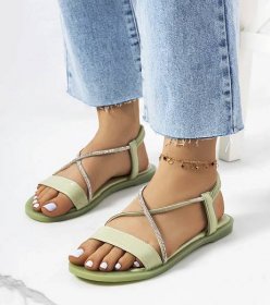 Dámské zelené sandály Kiara