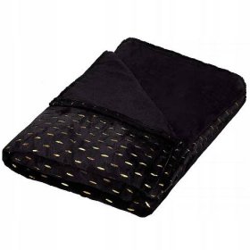 GRUBY KOC Oboustranný přehoz na postel gauč 220x200 cm PLED MĚKKÝ Materiál polyester