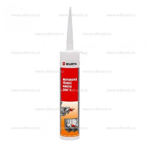 Tmel těsnící a lepící, na motor, GASKET SPECIÁL, 300st.C, WÜRTH, červený, 310ml, hmota, silikon, wurth, tuba, kartuš, 0890321310