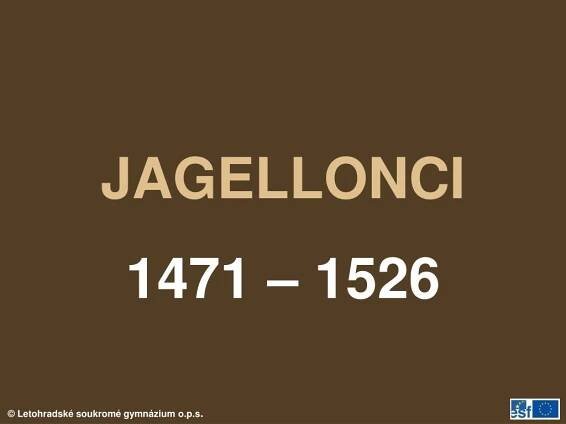 PPT - JAGELLONCI PowerPoint Presentation, free download - ID:3238673
