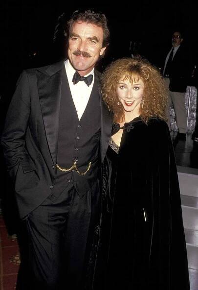 Tom Selleck and Jillie Mack during Entertainment Industry Annual Dinner in Honor of Bud Grant at Beverly Wilshire Hotel