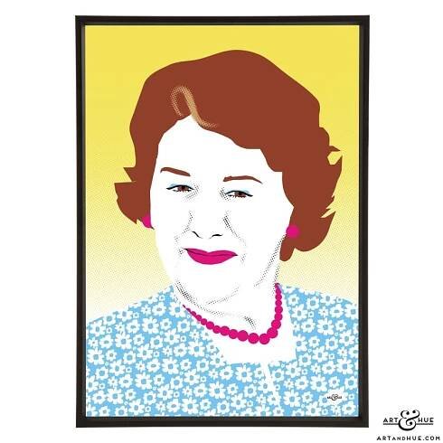 Patricia Routledge stylish pop art illustration by Art & Hue