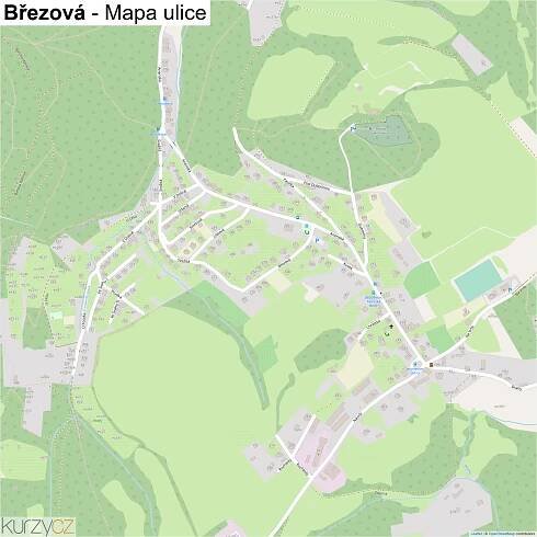Březová - mapy | Kurzy.cz