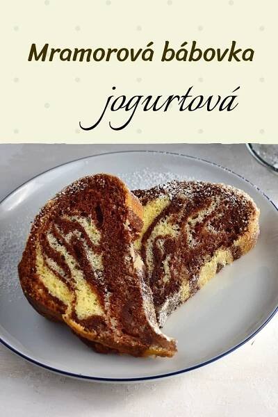 Mramorová bábovka jogurtová