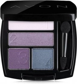 Avon True Color Eyeshadow Quad - Čtyřbarevná paletka očních stínů Avon