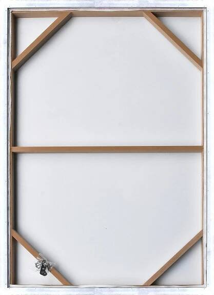 BILD Abstraktes 50/70 cm  - Weiß/Naturfarben, Trend, Holzwerkstoff/Kunststoff (50/70cm) - Monee