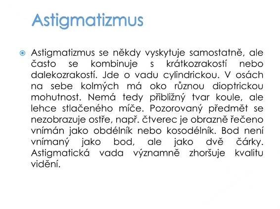 PPT - Oční vady PowerPoint Presentation, free download - ID:6142339