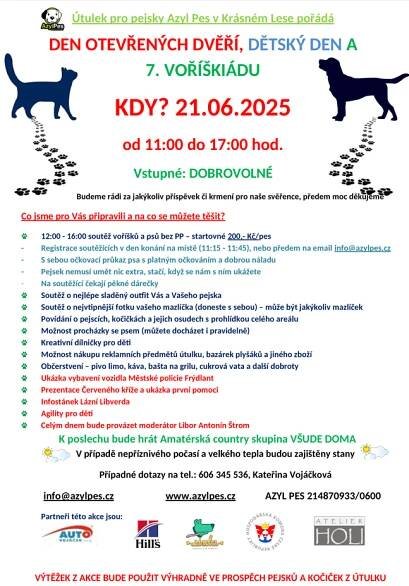 Azyl Pes- Den otevřených dveří, dětský den a 7. voříškiáda