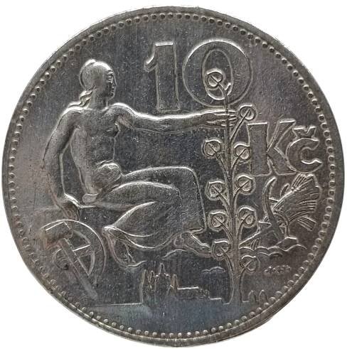 10 Kč - Desetikoruna (1930) (Wč.098) | Zlato bez DPH