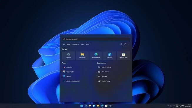 Windows 11 search interface.