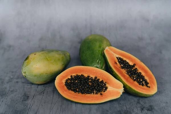 Základová fotografie na téma barva, carica papaya, černé semena, čerstvé ovoce, čerstvý, chutný, detail, džus, exotický