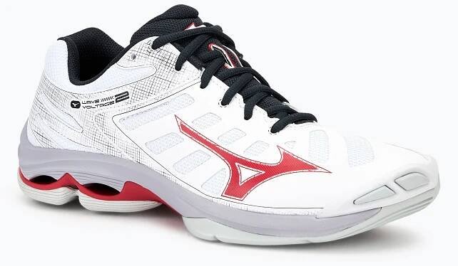 Pánské volejbalové boty Mizuno Wave Voltage 2 white/salsa/black
