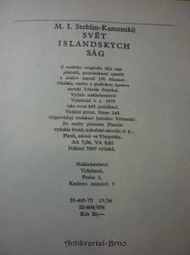 svět islandských ság, 1975
