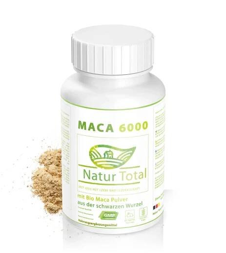 Natur Total Premium MACA Black 120 kapslí - Čistá síla kořene černé maca z Peru Zažijte koncentrovanou sílu přírody!