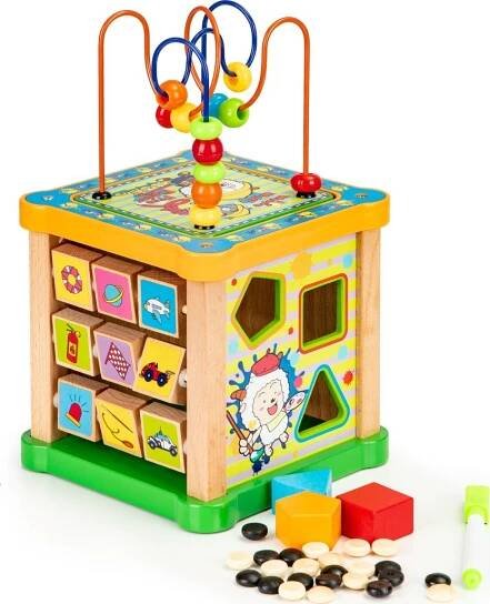 ECOTOYS Edukační kostka s labyrintem 5v1 od 323 Kč