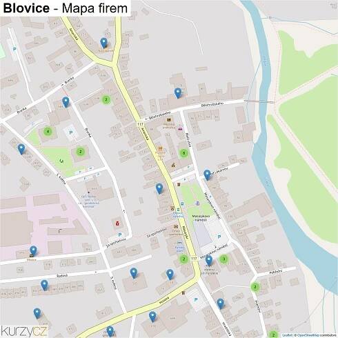 Blovice - mapy | Kurzy.cz