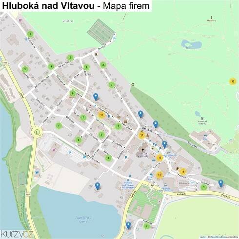 Hluboká nad Vltavou - mapy | Kurzy.cz