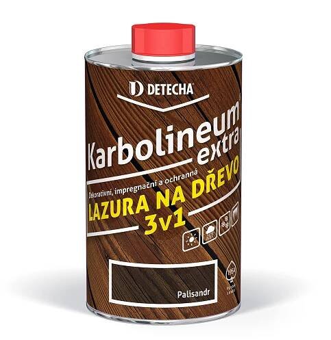 Detecha Karbolineum Extra 3v1 barva na dřevo, ořech, 700 g