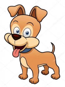 Stáhnout - Vektorová ilustrace kresleného psa — Ilustrace
