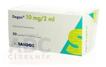 DEGAN 10 MG ROZTOK PRO INJEKCI  50X2ML/10MG Injekční roztok (Žaludek a střeva)