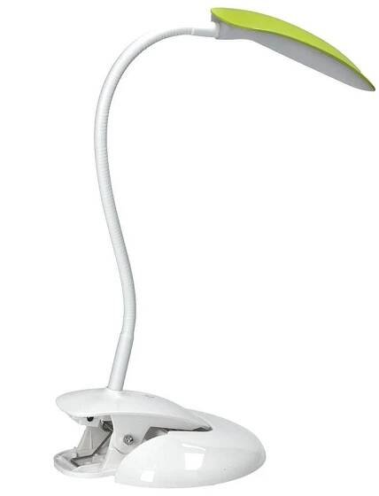 Solight LED stmívatelná lampička 2v1, podstavec i klip, 5W 4000K, 3 barevné kryty