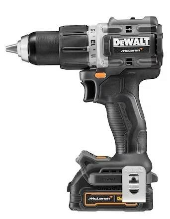 DeWalt DCD85MP2T Bezuhlíková aku příklepová vrtačka 18V 2x5,0Ah McLaren Design limitovaná edice