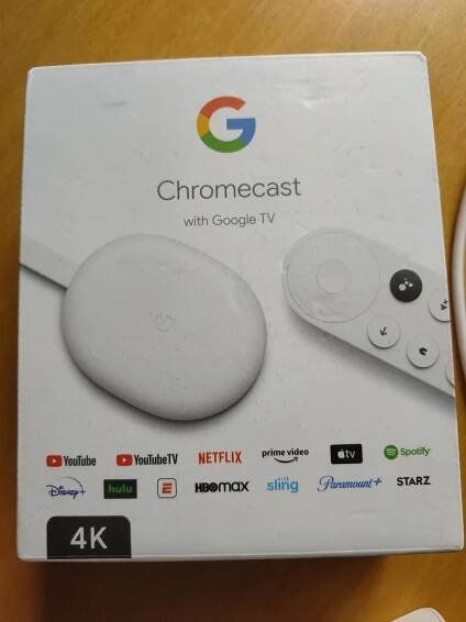 Google Chromecast 4 Google TV 4K - TV, audio, video
